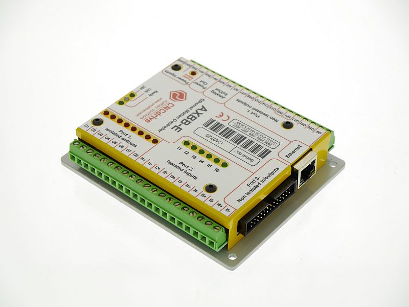AXBB-E ethernet motion controller and breakout board combined
